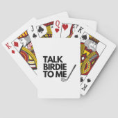Talk Birdie To Me Golf Saying Playing Cards トランプ (裏面)