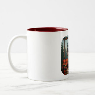 Talk Camping to Me – Campsite Adventure Coffee Mug ツートーンマグカップ
