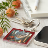 Talk Camping to Me -- Funny Adventure Keychain キーホルダー (正面右)