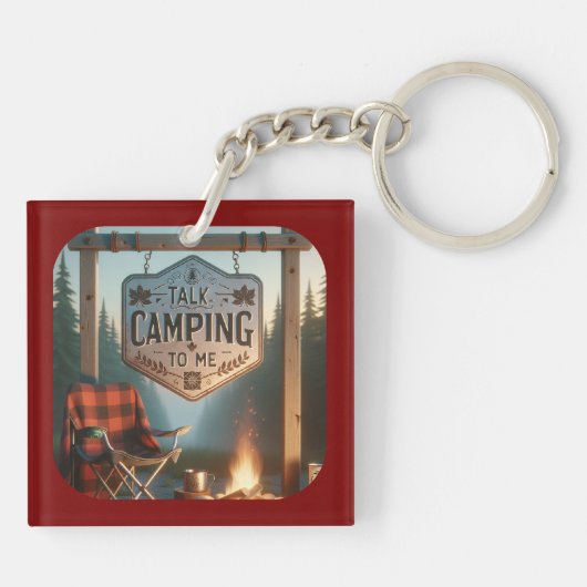 Talk Camping to Me -- Funny Adventure Keychain キーホルダー (裏面)