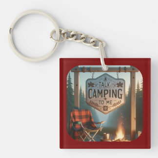 Talk Camping to Me – Keychain Adventure Gear キーホルダー