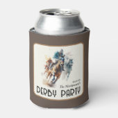 Talk Derby to Me 競走馬 ブラウン 缶クーラー (缶正面)