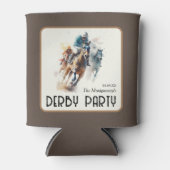 Talk Derby to Me 競走馬 ブラウン 缶クーラー (正面)