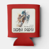 Talk Derby to Me 競走馬 レッド 缶クーラー (裏面)
