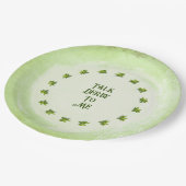 Talk Derby To Me Mint Julep Green Customizable ペーパープレート (アングル)