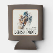 Talk Derby to Me Racehorse Brown 缶クーラー (裏面)