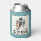 Talk Derby to Me Racehorse Turquoise 缶クーラー (缶正面)