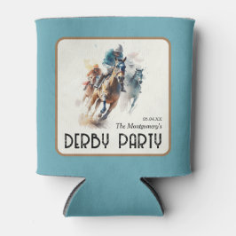 Talk Derby to Me Racehorse Turquoise 缶クーラー