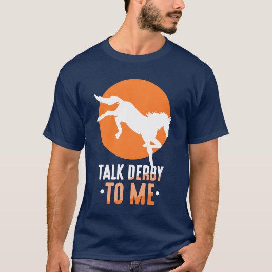 Talk Derbyo私ライダー乗馬恋人の友人 Tシャツ (正面)