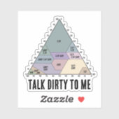 Talk Dirty to Me 土壌テクスチャー図 シール (シート)