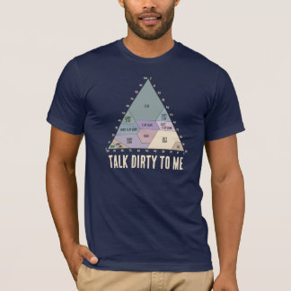 Talk Dirty to Me 土壌テクスチャー図 Tシャツ