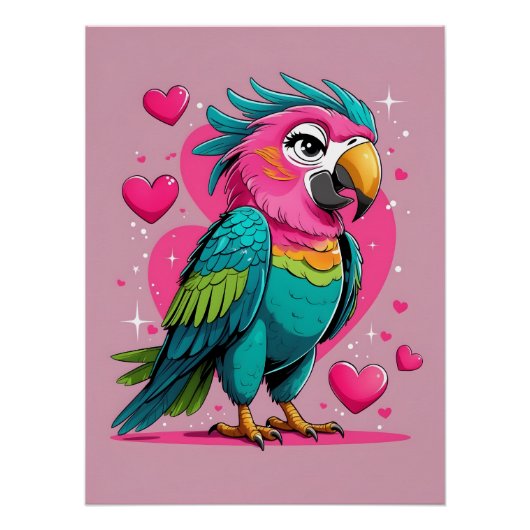 Talk Flirty To Me Art Print ポスター (正面)