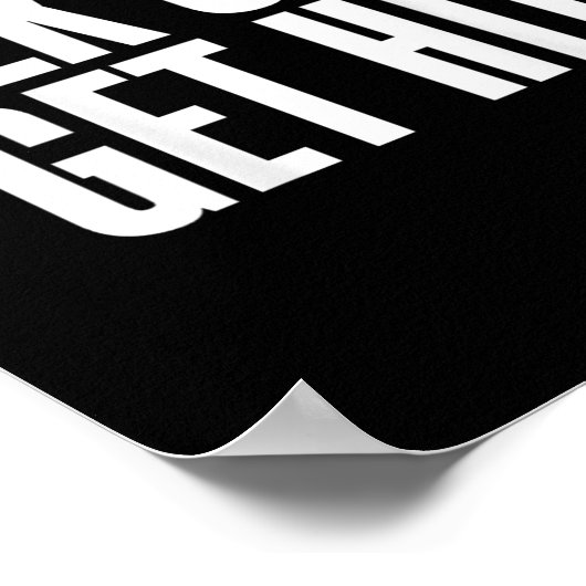 Talk Get Hit Funny Saying Joke  ポスター (角)