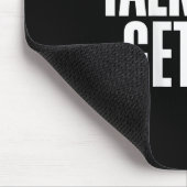 Talk Get Hit Funny Saying Joke  マウスパッド (コーナー)