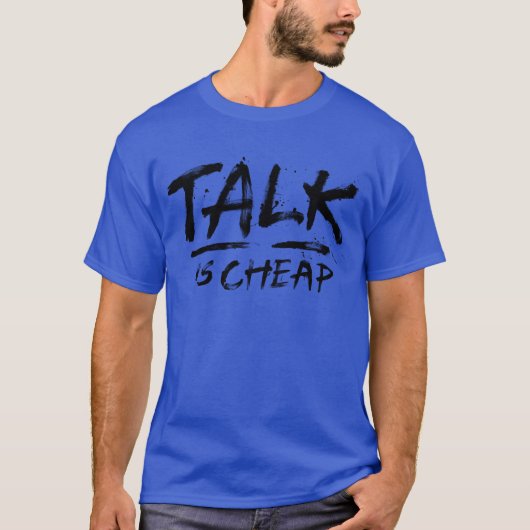 Talk Is Cheapブランケット レトロ Tシャツ (正面)