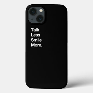 Talk Less Smile More Historic Hamilton Quote Print iPhone 13ケース