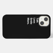 Talk Less Smile More Historic Hamilton Quote Print iPhoneケース (裏面横)