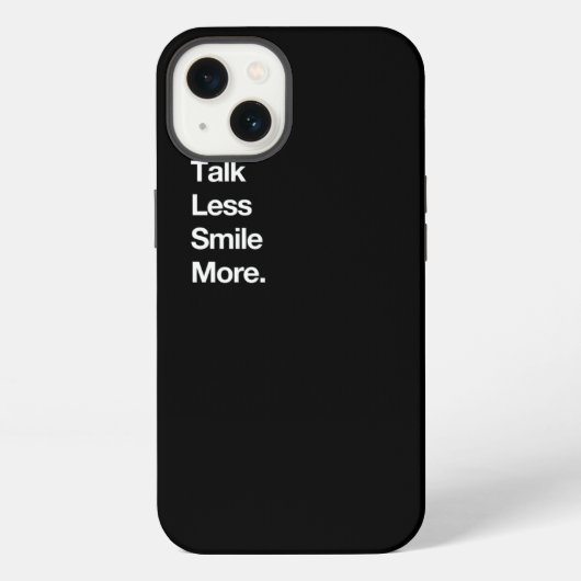 Talk Less Smile More Historic Hamilton Quote Print iPhoneケース (裏面)