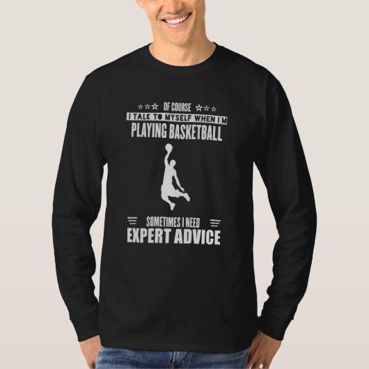 Talk Myself Expert Advice Womens Mens Basketball Tシャツ (正面)