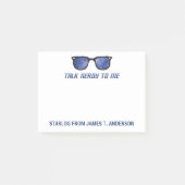 Talk Nerdy To Me宇宙スターカスタムメモ帳 ポストイット (正面)