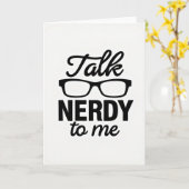 Talk Nerdy To Me Greeting Card カード (黄色い花)