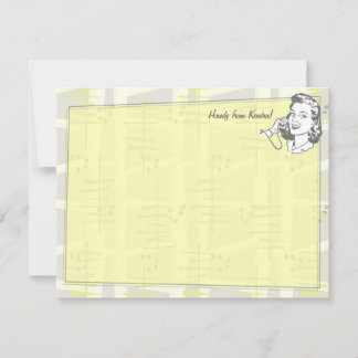 Talk of the Town パーソナライズされた Flat Note Cards ノートカード