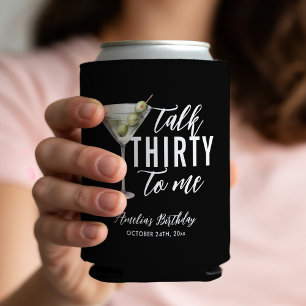 Talk Thirty To Me ダーティーマティーニ 30歳の誕生日 缶クーラー