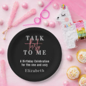 Talk Thirty To Me モダン30歳の誕生日パーティー ペーパープレート (パーティー)