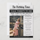Talk Thirty To Me 新聞 30歳の誕生日 招待状 (正面)