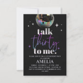 Talk Thirty To Me – 30歳の誕生日を祝おう ディスコ セーブザデート (正面)