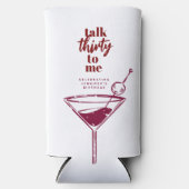 Talk Thirty To Me 30歳の誕生日カクテルパーティー スリム缶クーラー (正面)