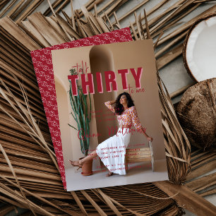 Talk Thirty to Me 30歳の誕生日パーティーの写真 招待状