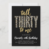 Talk THIRTY to Me! 30歳の誕生日パーティー 招待状 (正面)
