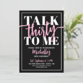 Talk Thirty To Me 30歳の誕生日パーティー 招待状 (スタンド正面)