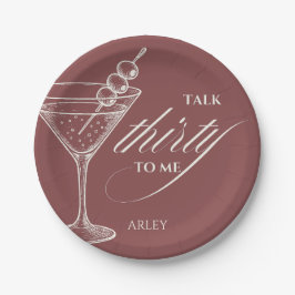 Talk thirty to me 30歳の誕生日 ペーパープレート