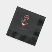 Talk Thirty To Me Black 30th Birthday Party  箔ナプキン (左)