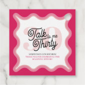 Talk Thirty to me Curvy Groovy 30th誕生日 フェイバータグ (裏面)