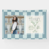 Talk Thirty To Me Martini 30th Birthday Photo 横断幕 (横)