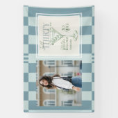 Talk Thirty To Me Martini 30th Birthday Photo 横断幕 (縦)