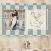 Talk Thirty To Me Martini 30th Birthday Photo 横断幕