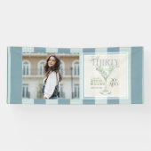 Talk Thirty To Me Martini 30th Birthday Photo 横断幕 (横)