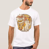 "Talk To The Paw" 猫 Tシャツ (正面)