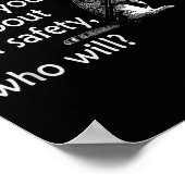 Talk To Your Cat About Gun Safety Funny  ポスター (角)