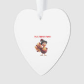 Talk Turkey To Me Funny Thanksgiving Design Classi オーナメント (正面)