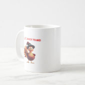 Talk Turkey To Me Funny Thanksgiving Design Classi コーヒーマグカップ (正面左)