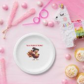 Talk Turkey To Me Funny Thanksgiving Design Classi ペーパープレート (パーティー)
