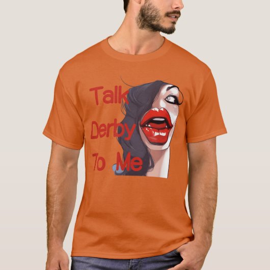 TalkDerbyFunnyHorseRacing女の子 Tシャツ (正面)