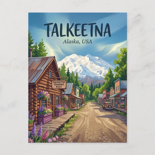 Talkeetna Alaska ポストカード (正面)