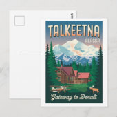 Talkeetna Alaska Gateway to Denali ポストカード (正面/裏面)