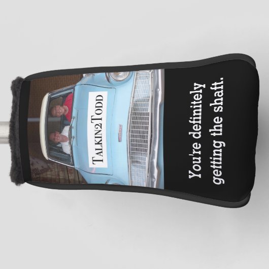 Talkin2Toddパターカバー ゴルフヘッドカバー (正面)